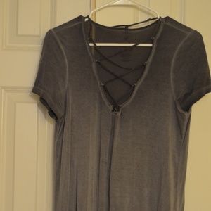 criss-cross shirt